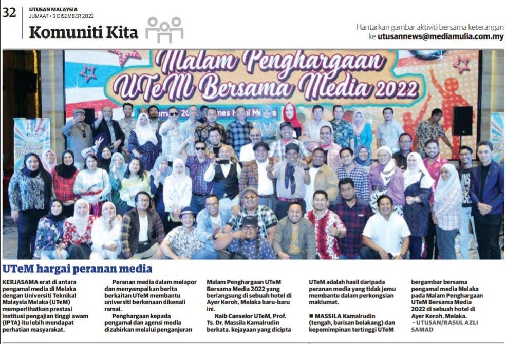 UTeM hargai peranan media