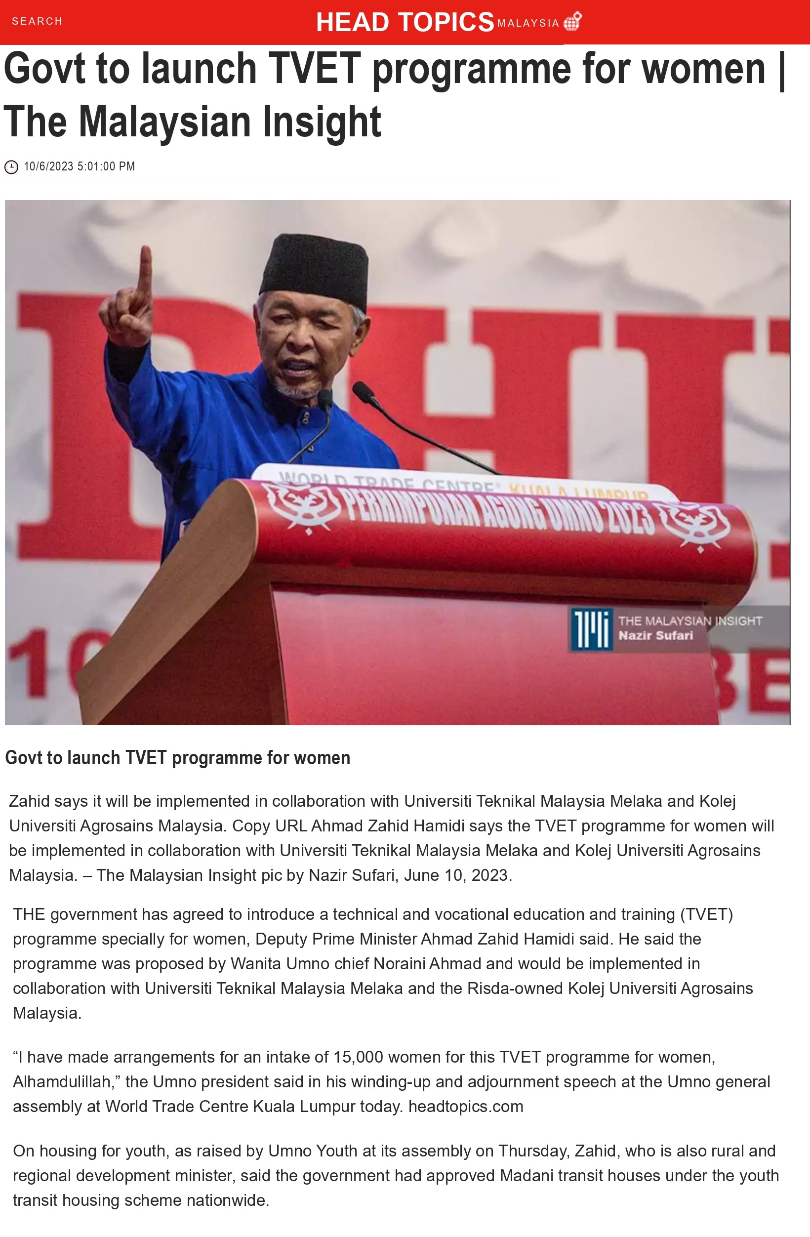 Govt to launch TVET programme for women