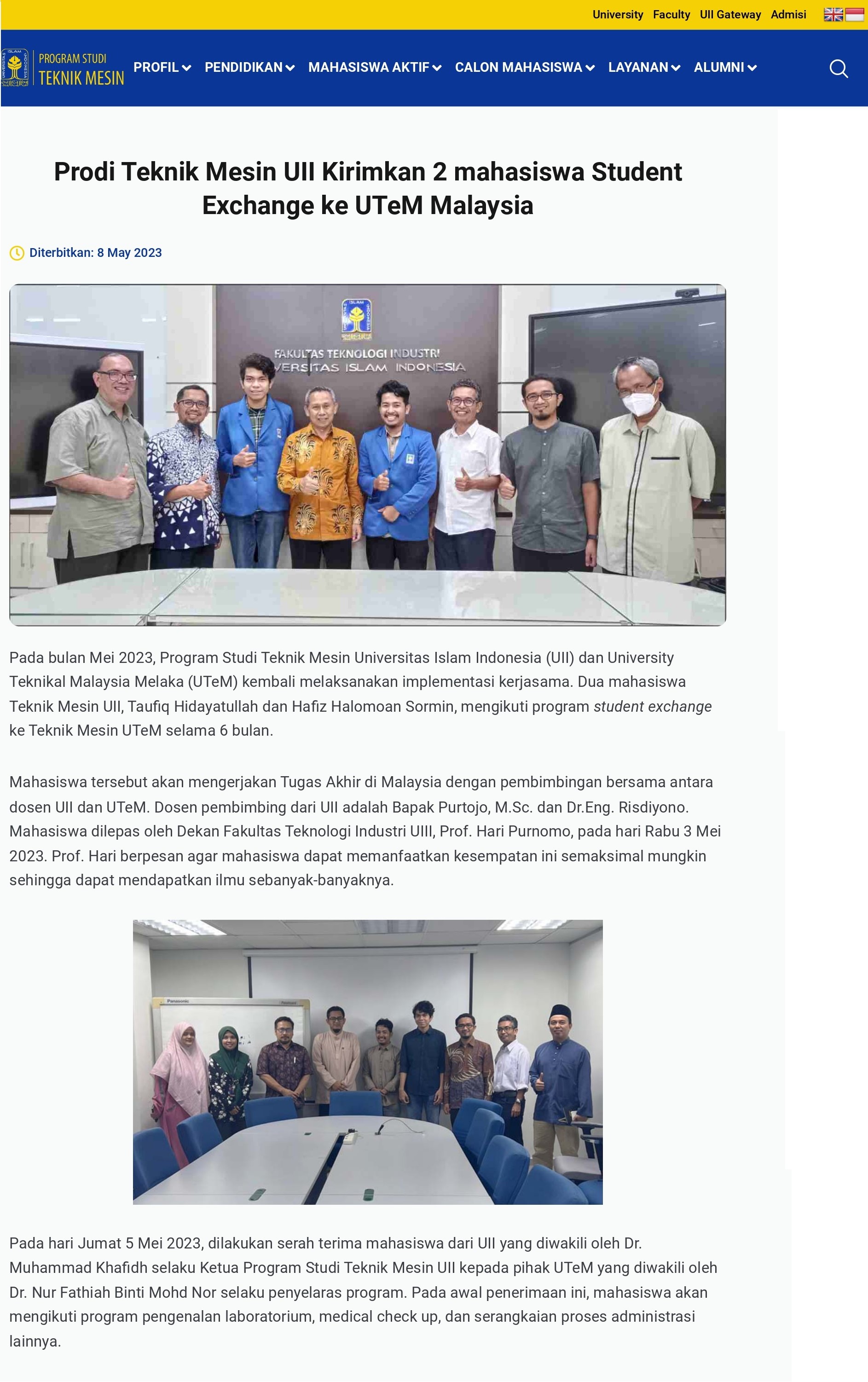 289 Prodi Teknik Mesin UII Kirimkan 2 mahasiswa Student Exchange ke UTeM Malaysia_page-0001