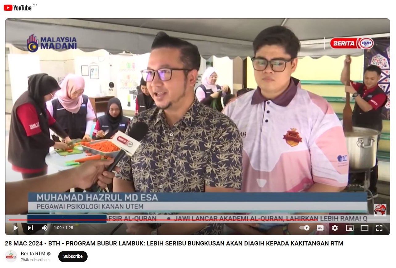 BTH - PROGRAM BUBUR LAMBUK: LEBIH SERIBU BUNGKUSAN AKAN DIAGIH KEPADA KAKITANGAN RTM