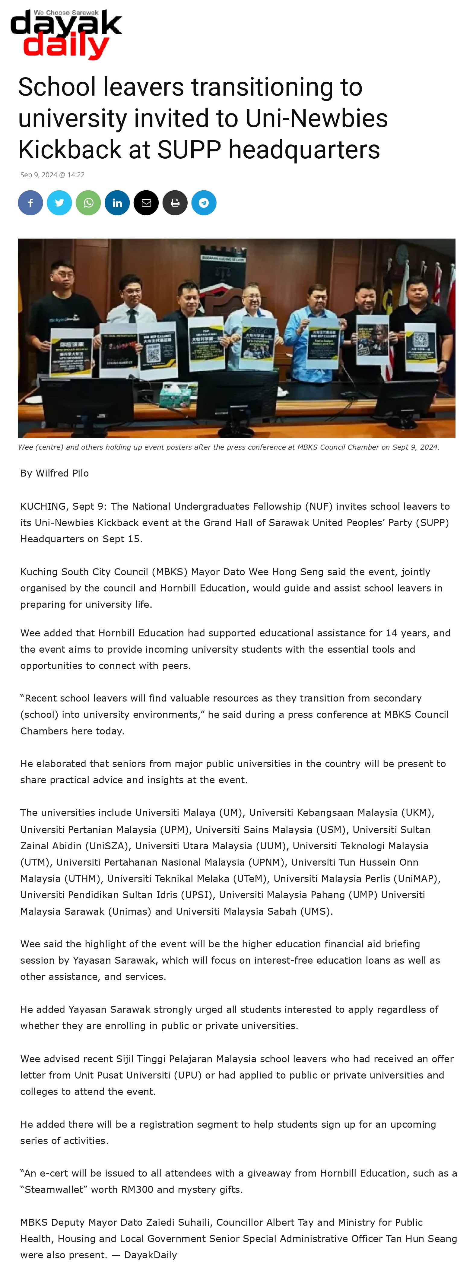 School leavers transitioning to university invited to Uni-Newbies Kickback at SUPP headquarters