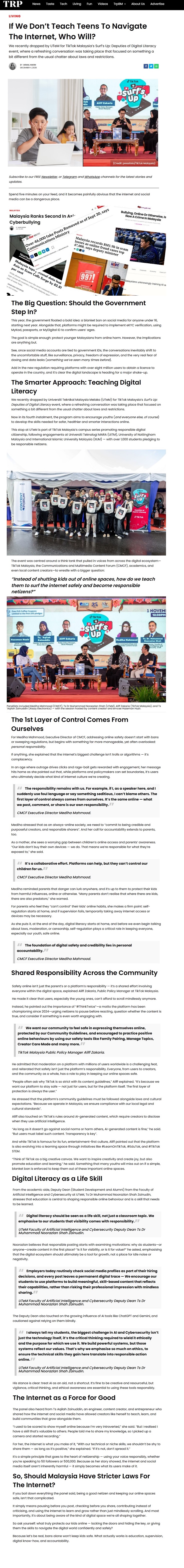 688 If We Don’t Teach Teens To Navigate The Internet Who Will TRP