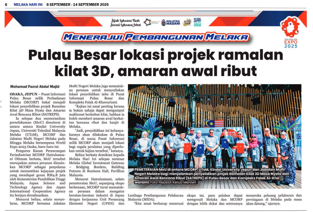 467 Pulau Besar lokasi projek ramalan kilat 3D, amaran awal ribut (AKHBAR MHI 8SEP)